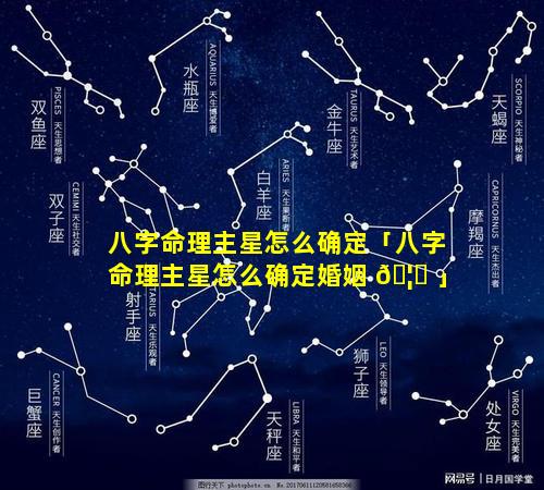 八字命理主星怎么确定「八字命理主星怎么确定婚姻 🦊 」